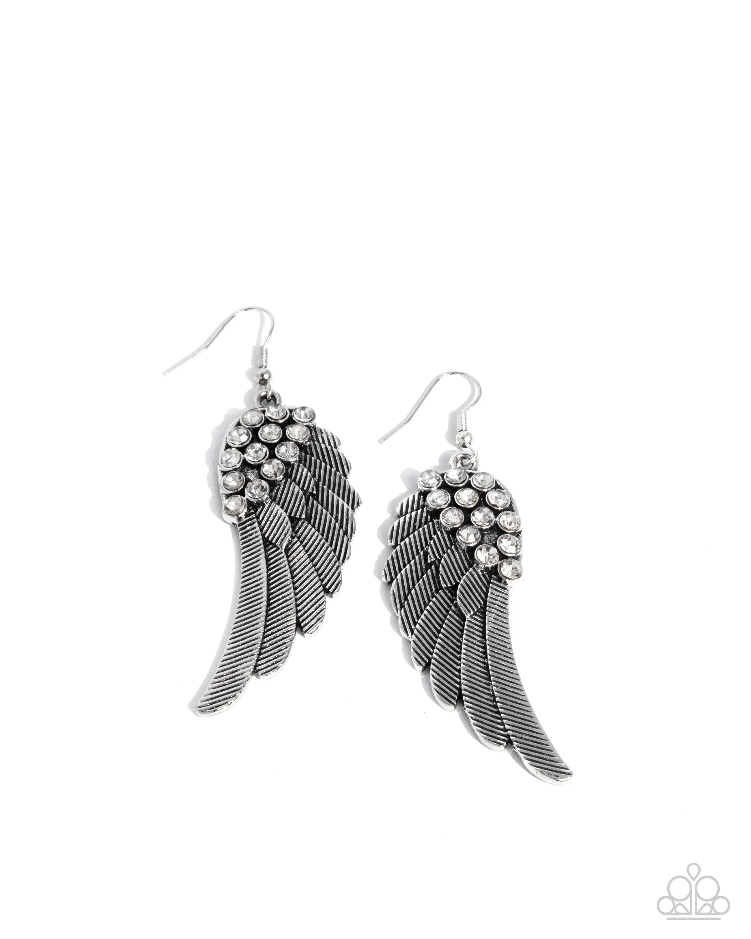 Paparazzi Angelic Abundance - Silver Earrings