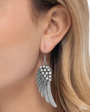 Paparazzi Angelic Abundance - Silver Earrings