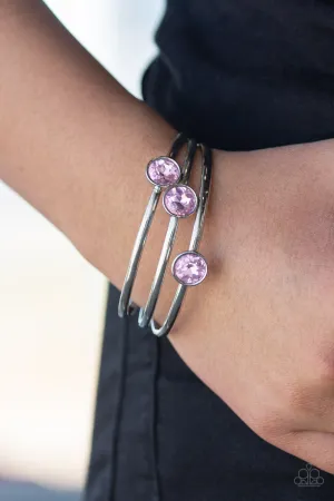 Paparazzi Be All You Can BEDAZZLE - Pink Bangle Bracelets