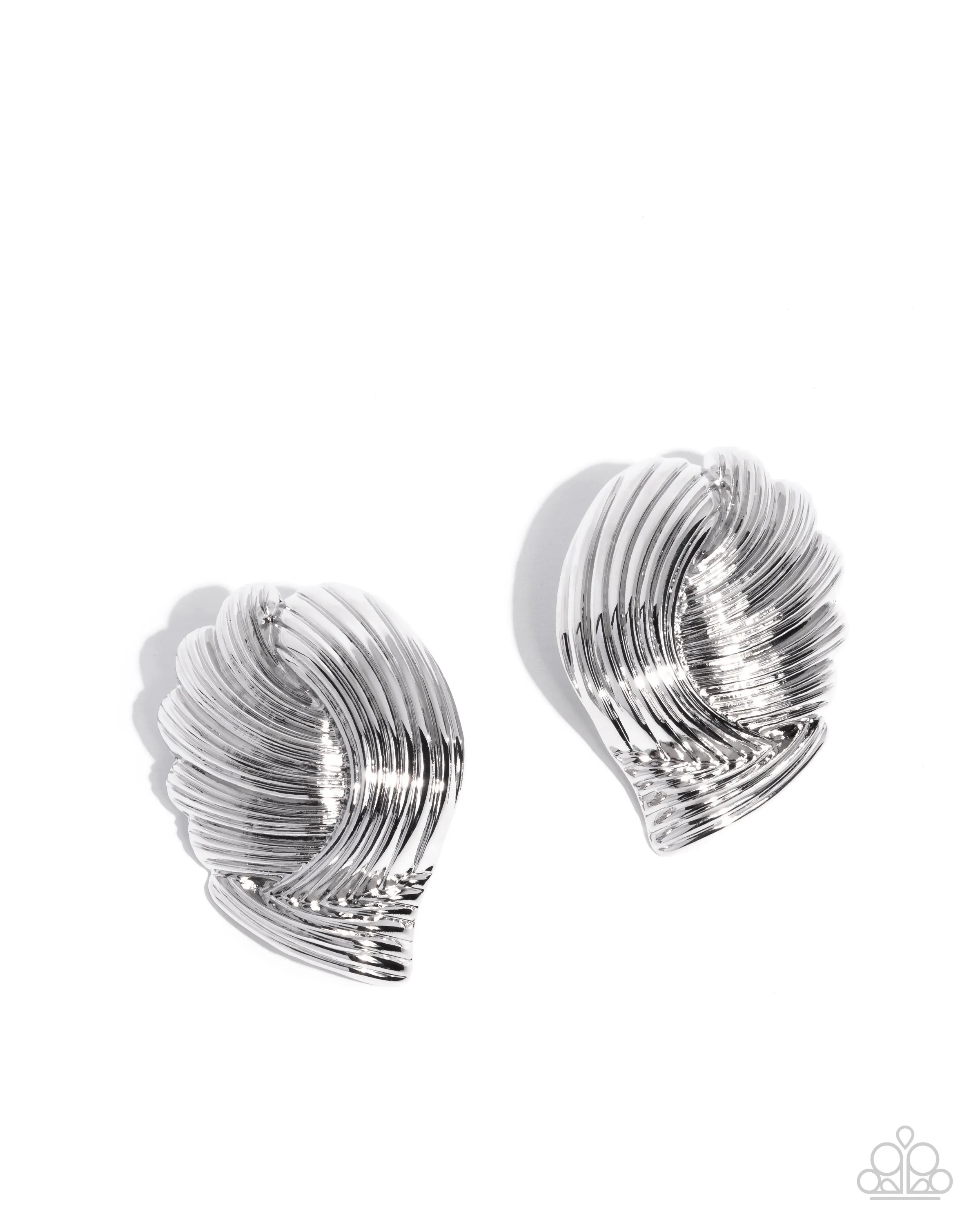 Paparazzi Carnivale Confidence - Silver Earrings