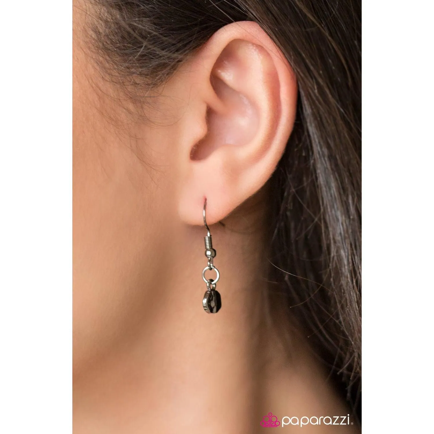 Paparazzi Inner Simplicity Black Necklace & Earrings Set