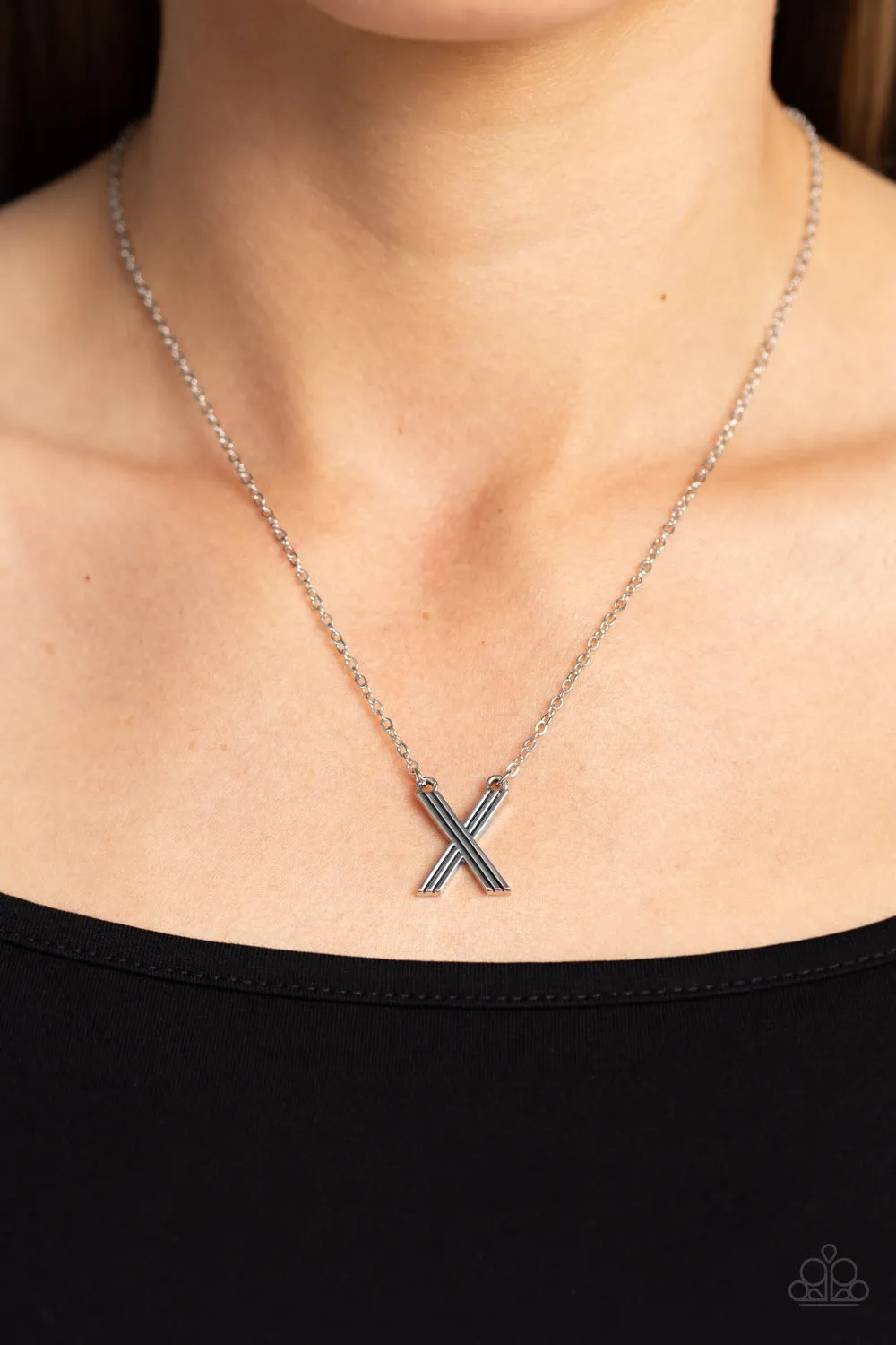 Paparazzi Leave Your Initials - Letter “X” Necklace