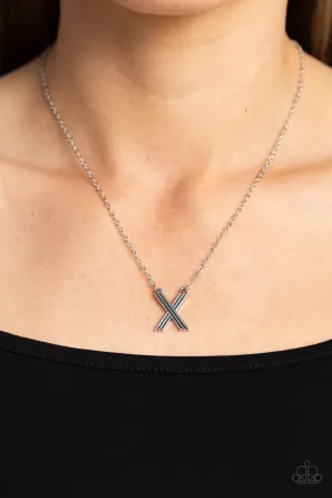Paparazzi Leave Your Initials - Letter “X” Necklace