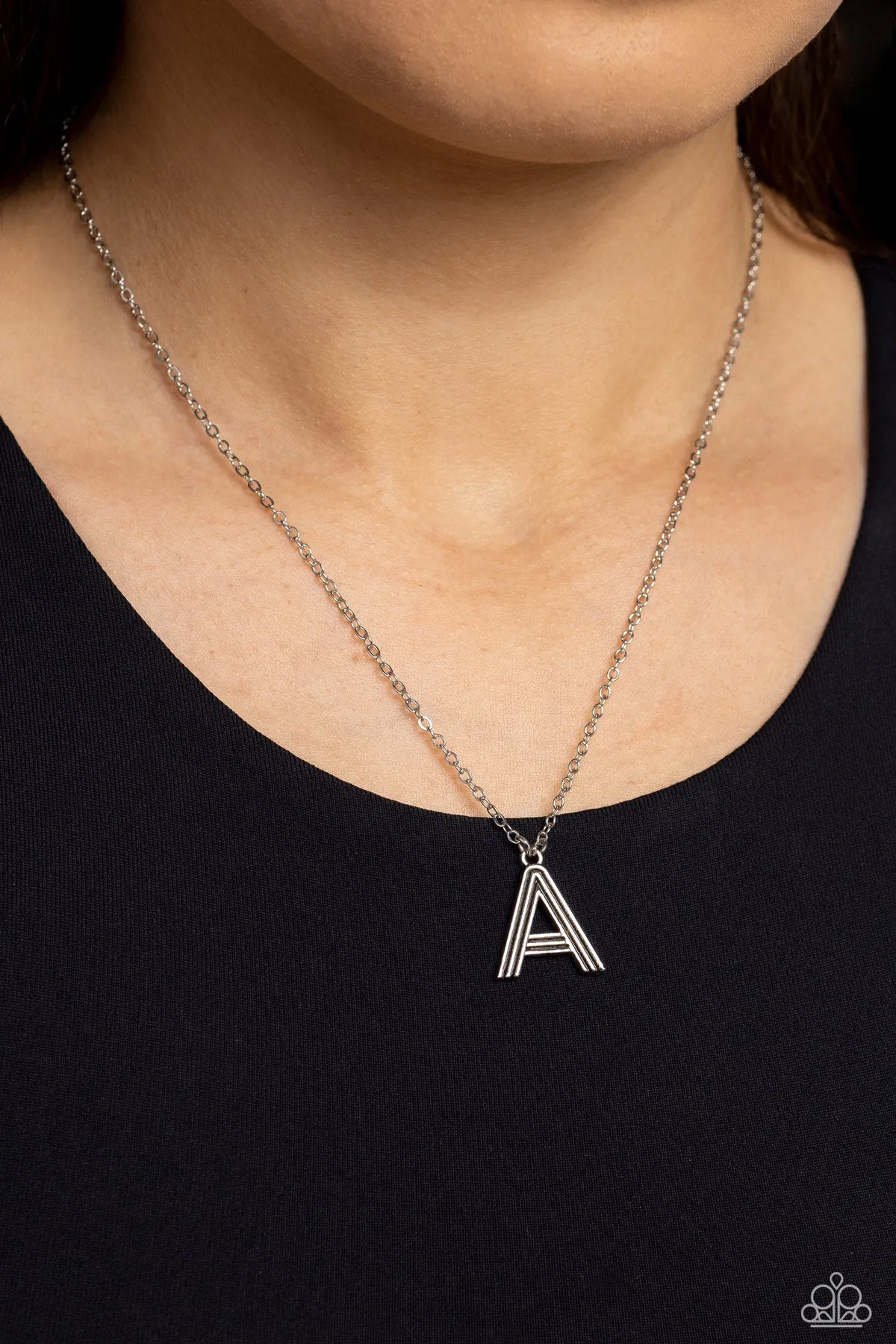 Paparazzi Leave Your Initials - Silver Letter “A”