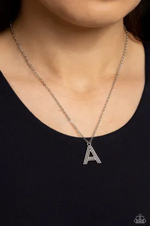 Paparazzi Leave Your Initials - Silver Letter “A”
