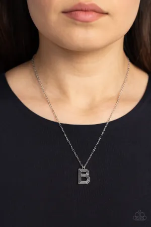 Paparazzi Leave Your Initials - Silver Letter “B”
