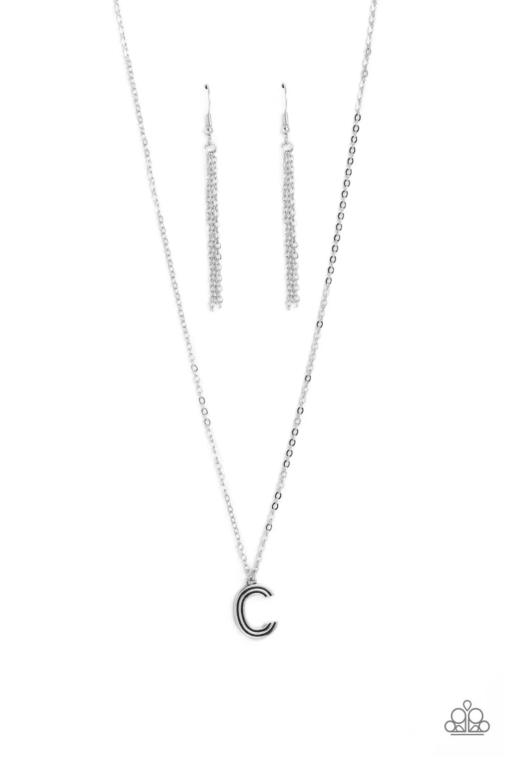 Paparazzi Leave Your Initials - Silver Letter “C”