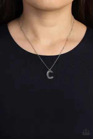 Paparazzi Leave Your Initials - Silver Letter “C”