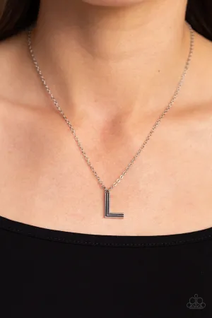 Paparazzi Leave Your Initials - Silver Letter L