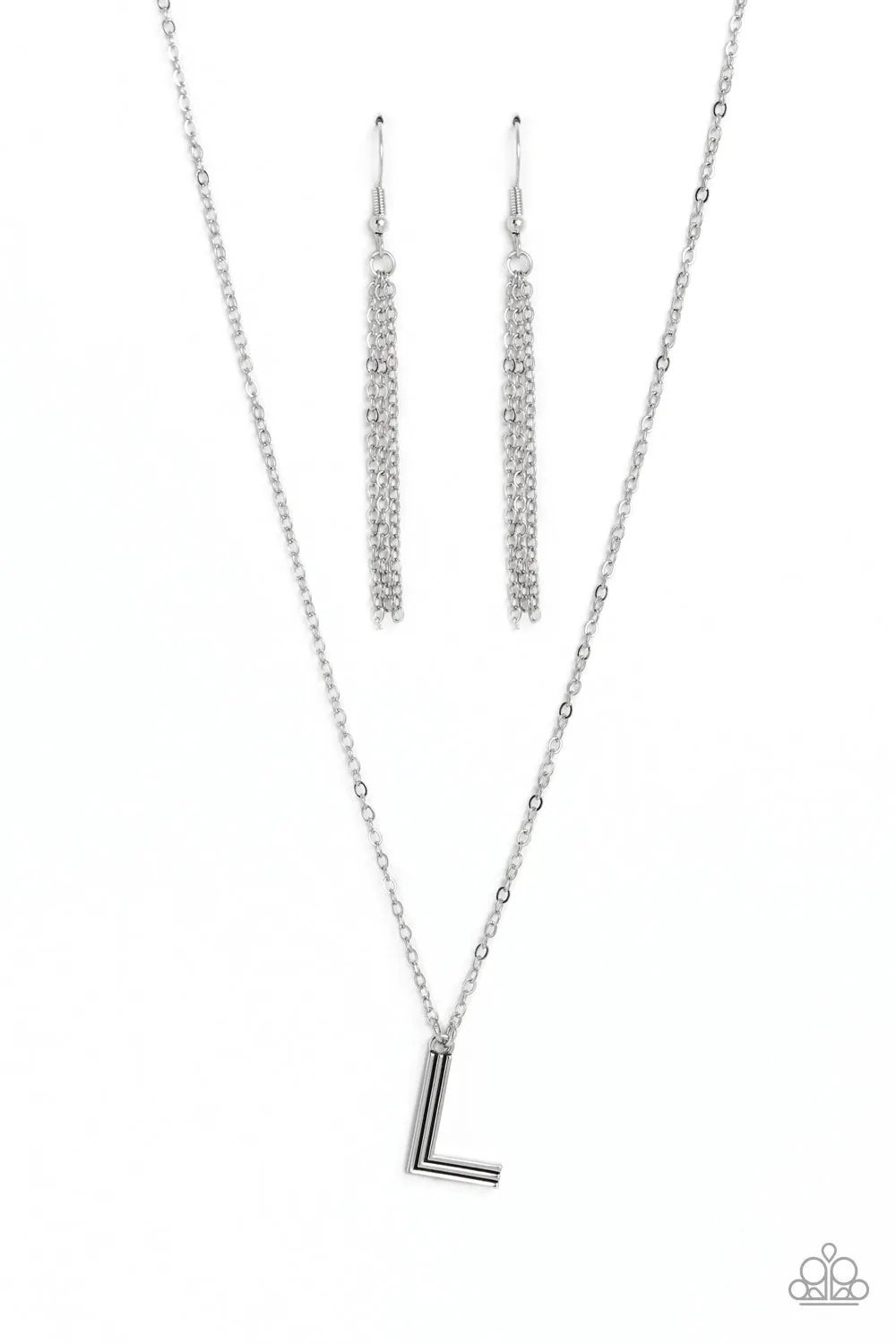 Paparazzi Leave Your Initials - Silver Letter L