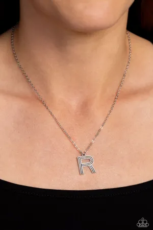 Paparazzi Leave Your Initials - Silver Letter “R”