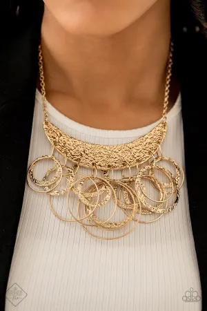 Paparazzi - Metro Eclipse - Gold Necklace