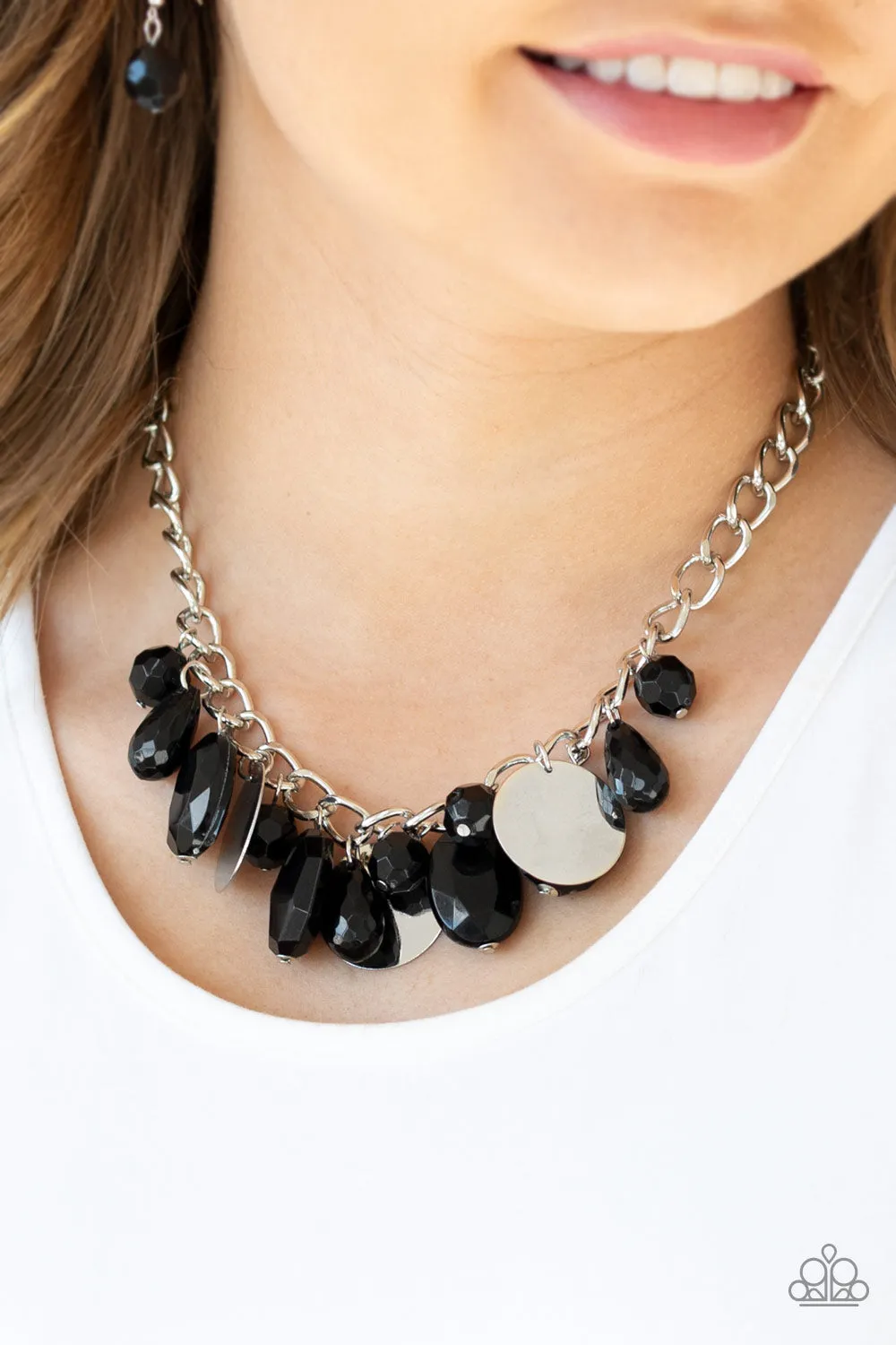 Paparazzi - Treasure Shore - Black Necklace