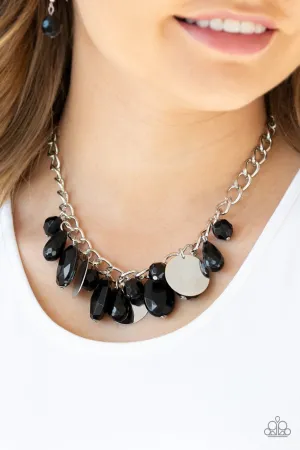 Paparazzi - Treasure Shore - Black Necklace