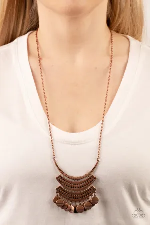 Paparazzi Under the EMPRESS-ion - Copper Necklace