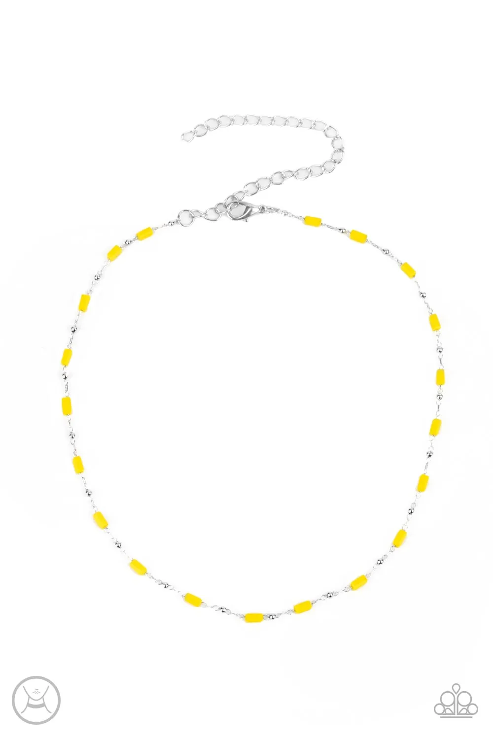 Paparazzi Urban Expo - Yellow Choker Necklace