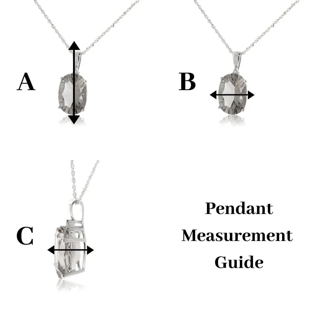 Pear Shaped Morganite Solitaire Pendant