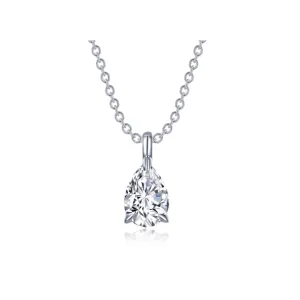 Pear-Shaped Solitaire Necklace