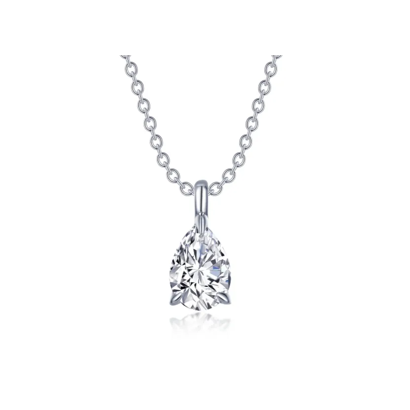 Pear-Shaped Solitaire Necklace