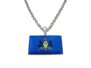 Pennsylvania Flag Pendant Necklace
