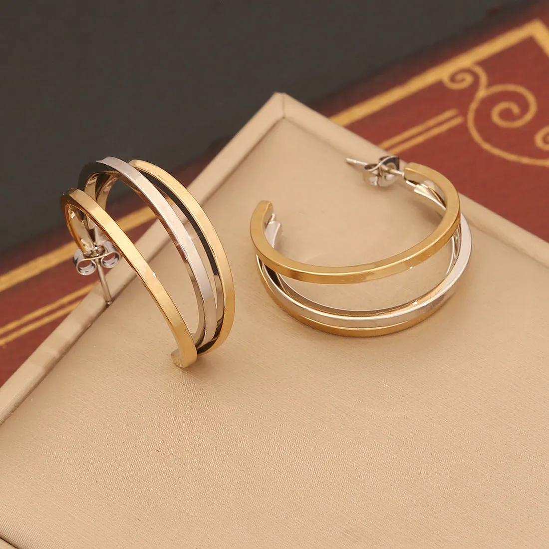 Personalized Linear Stainless Steel Earrings