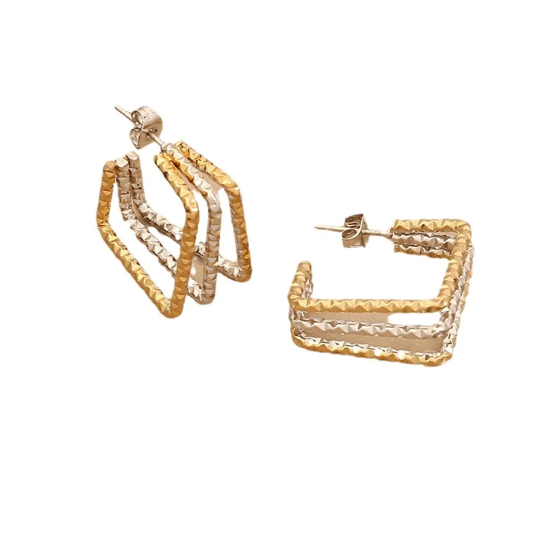 Personalized Linear Stainless Steel Earrings
