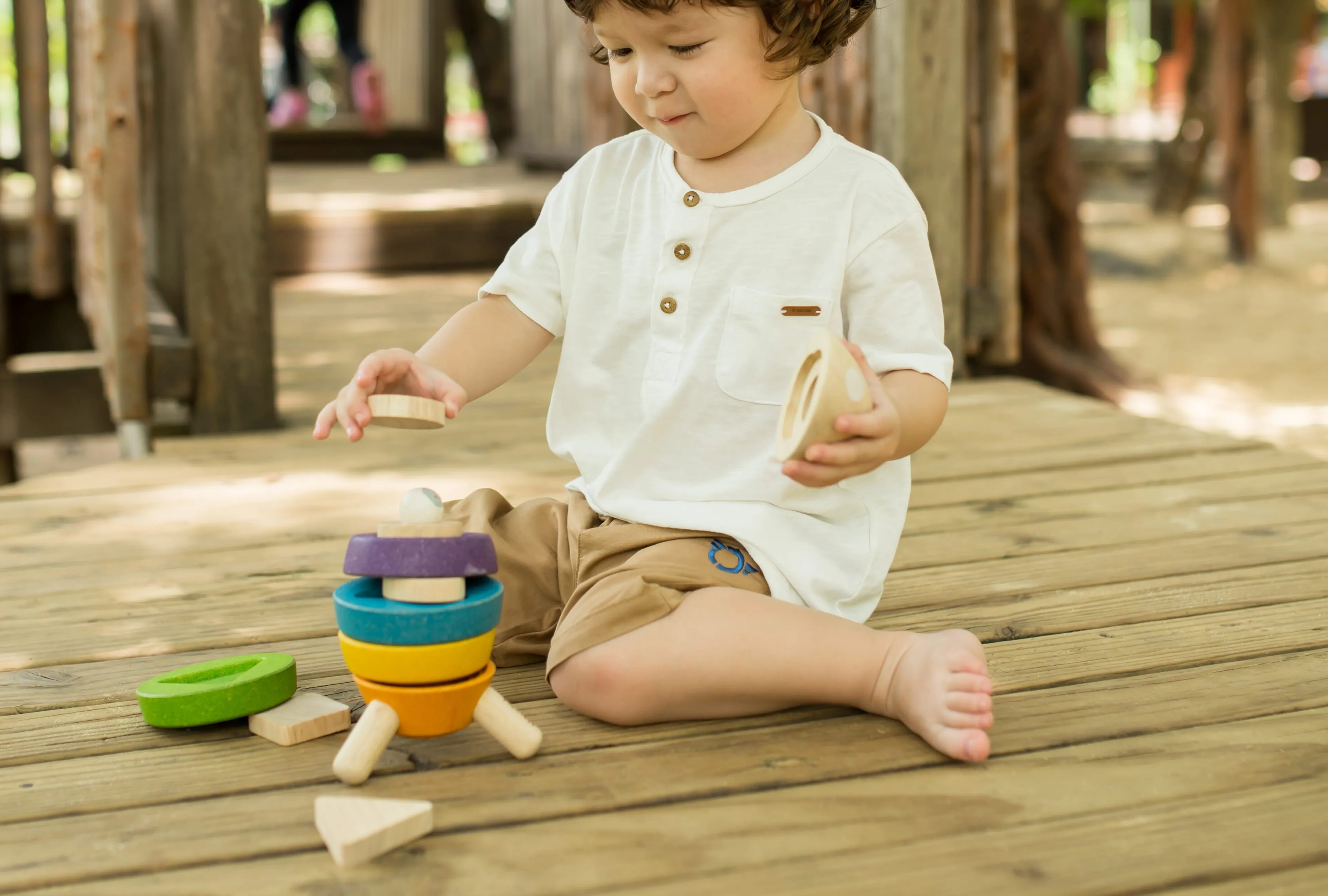 Plan Toys - Stacking Rocket