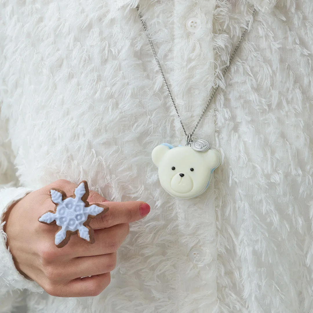 Polar Bear Macaron Necklace【Japan Jewelry】