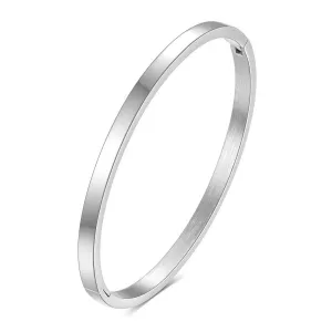 Polished Steel Sleek Bangle – Stainless Steel