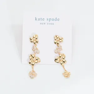 Precious Pansy Linear Earrings