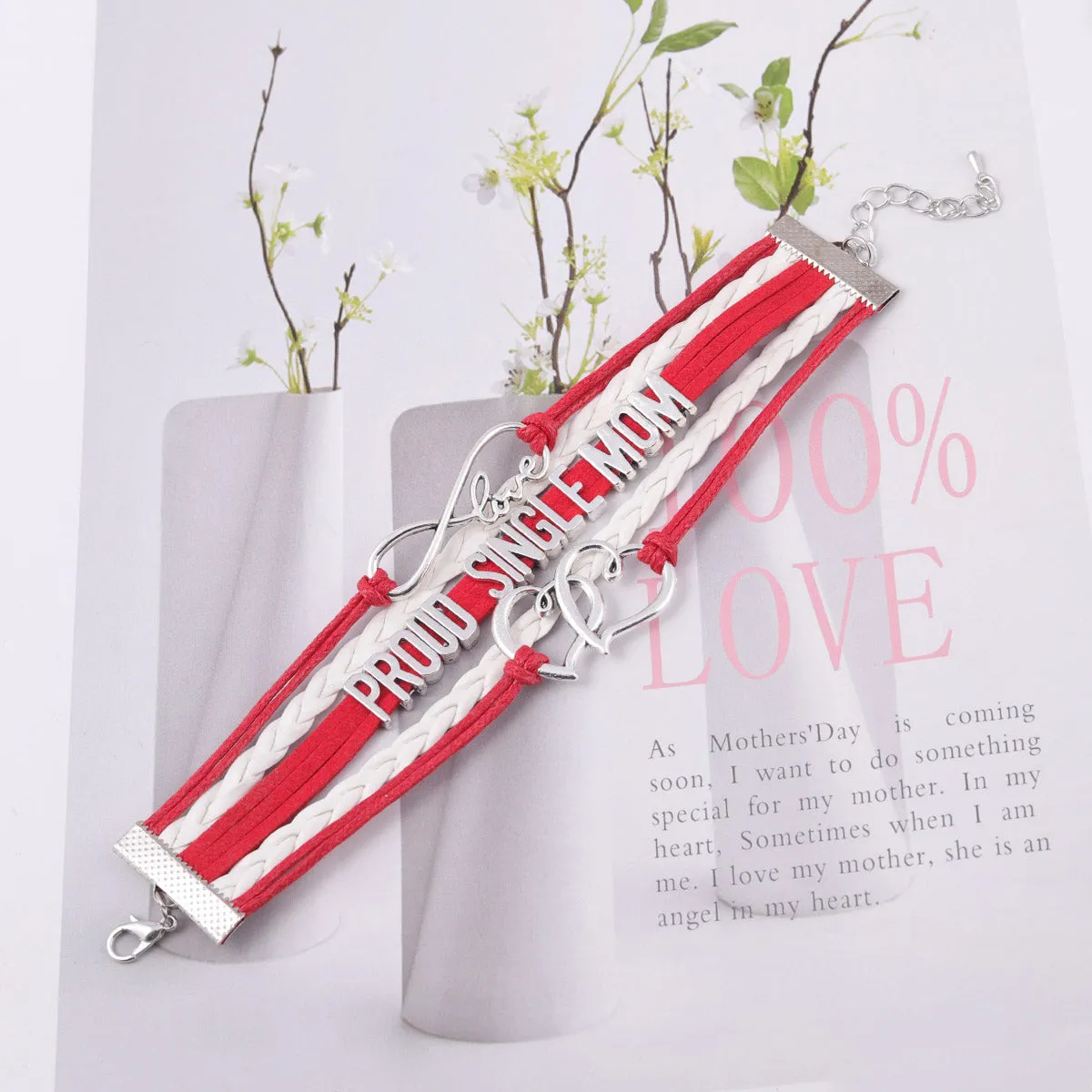 Proud Single Mom Love Bracelet