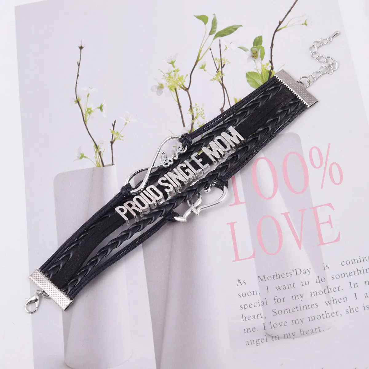 Proud Single Mom Love Bracelet