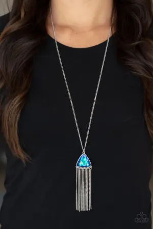 Proudly Prismatic Blue Paparazzi Necklace