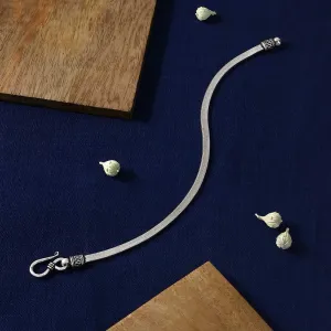 Pure Silver mens Bracelet - Sleek and Slender Bali Style Bracelet