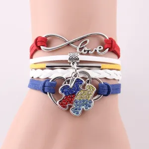 Puzzle Piece Autism Awareness Bracelet