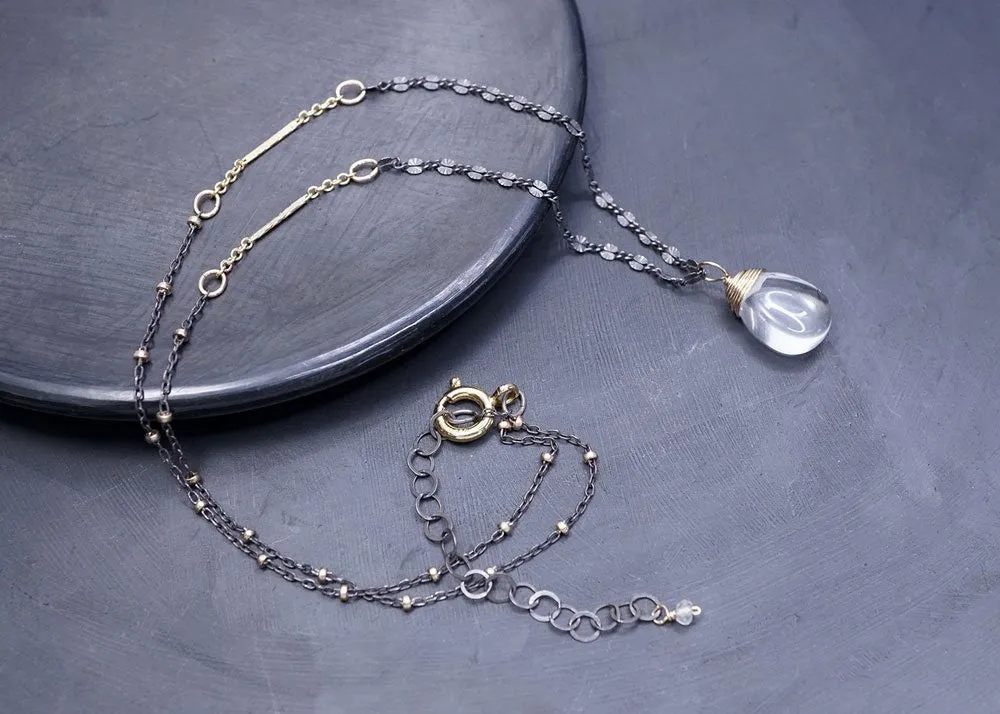 QUARTZ DROP NECKLACE