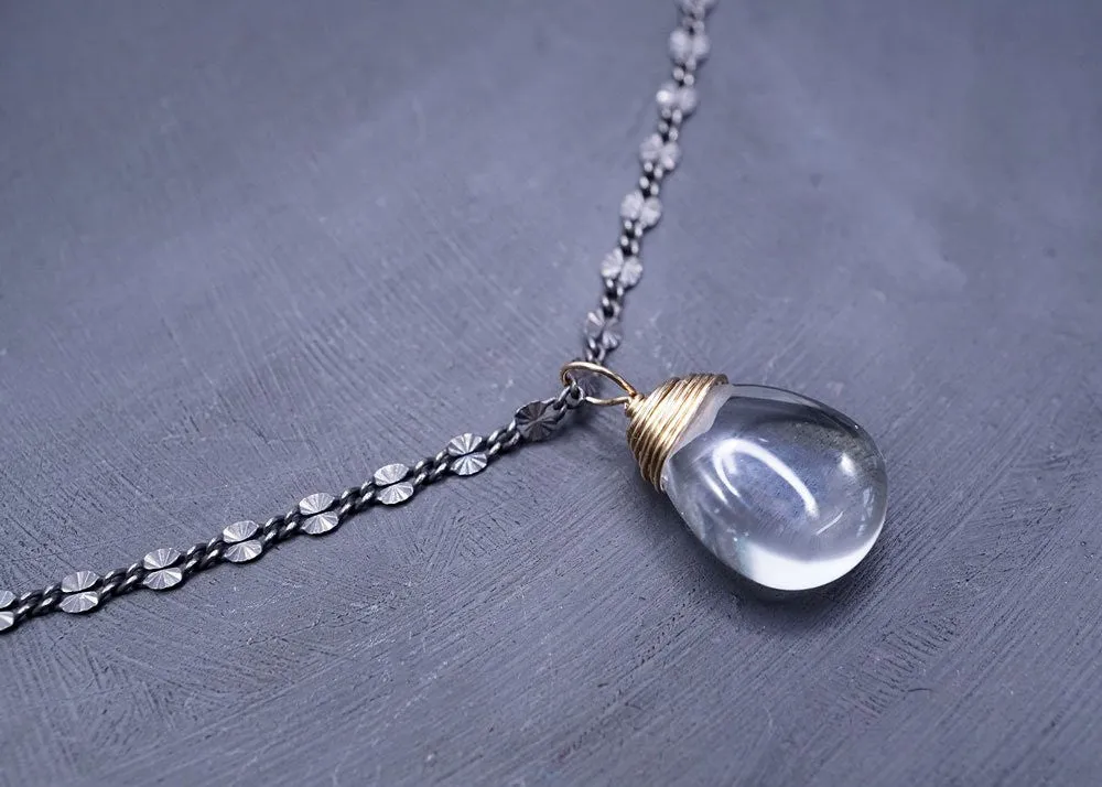 QUARTZ DROP NECKLACE