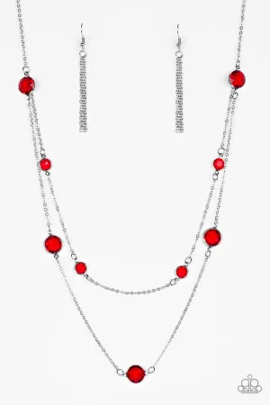 Raise Your Glass Red Paparazzi Necklace