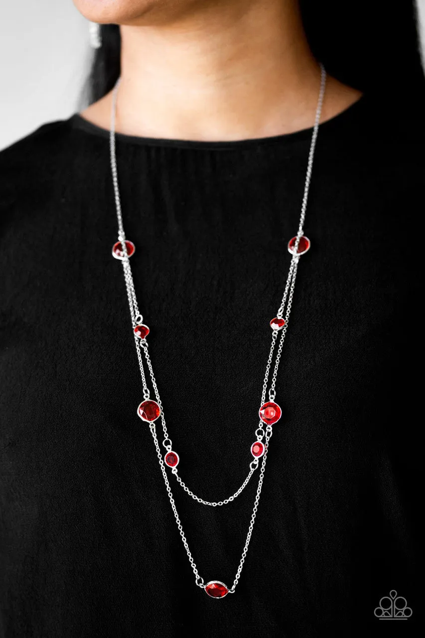 Raise Your Glass Red Paparazzi Necklace