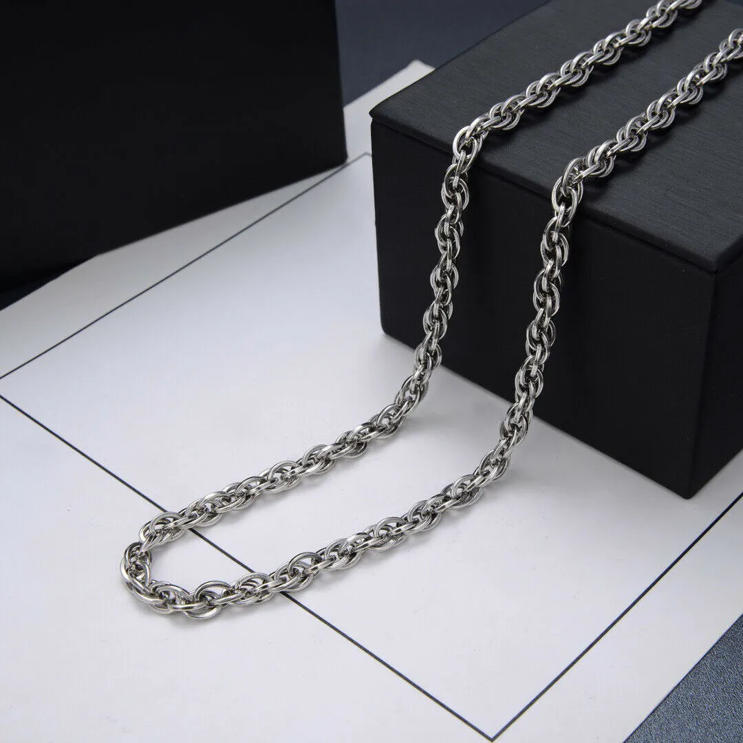 Real Solid 925 Sterling Silver Necklaces Braided Chain Vajra Hook 22" - 28"