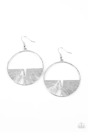 Reimagined Refinement Silver Earrings Paparazzi