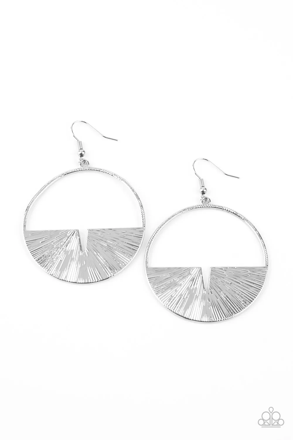 Reimagined Refinement Silver Earrings Paparazzi