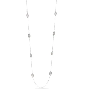 RHODIUM NECKLACE #SWKK-11770RHWHT (DG4)