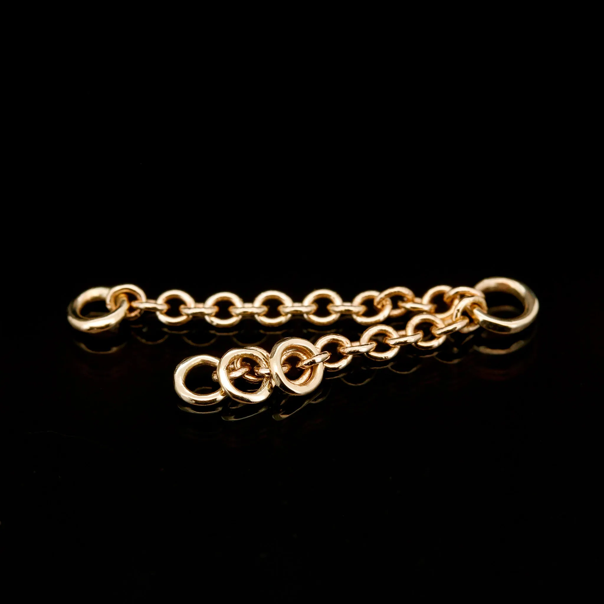 Rings Chain Charm - 14kt Yellow Gold