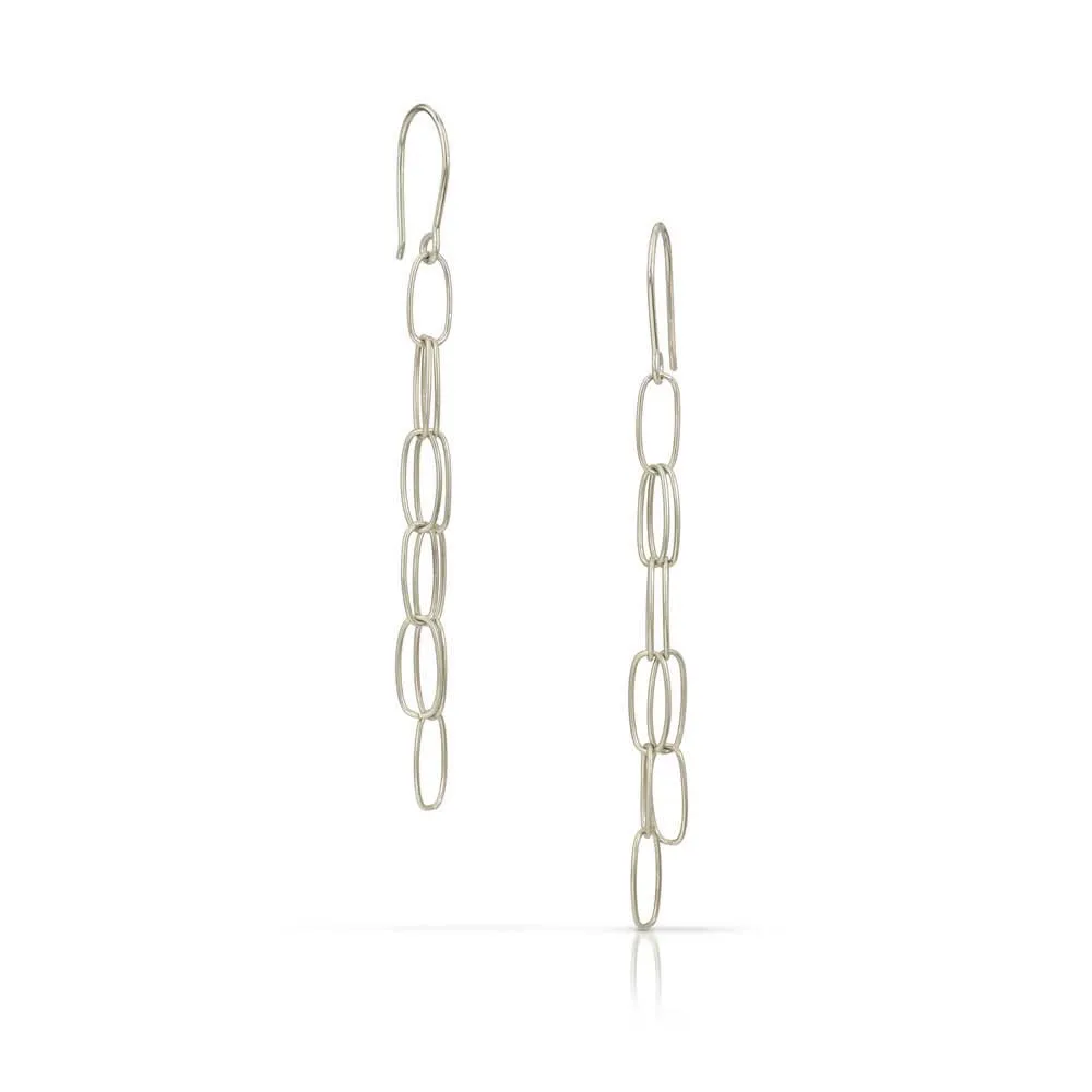 Risoni Earrings in Silver