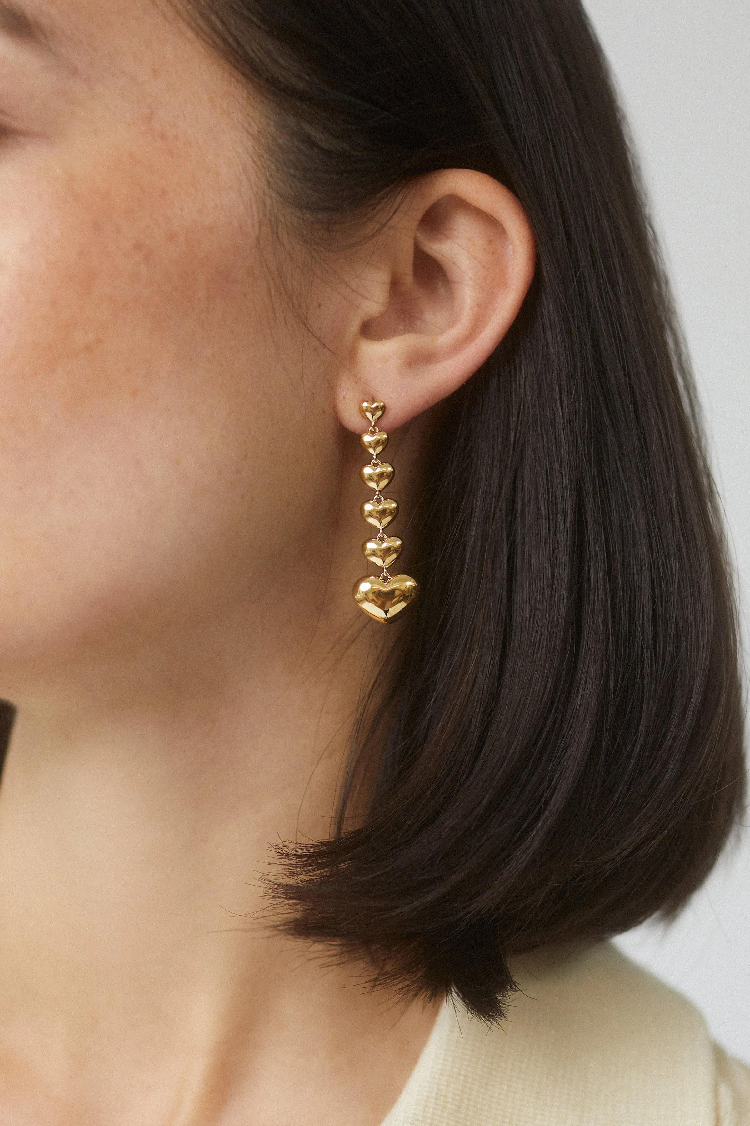 ROSALIA HEART LINEAR EARRINGS