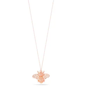 ROSE GOLD BEE PENDANT NECKLACE #SWKK-11881RG (EC4)