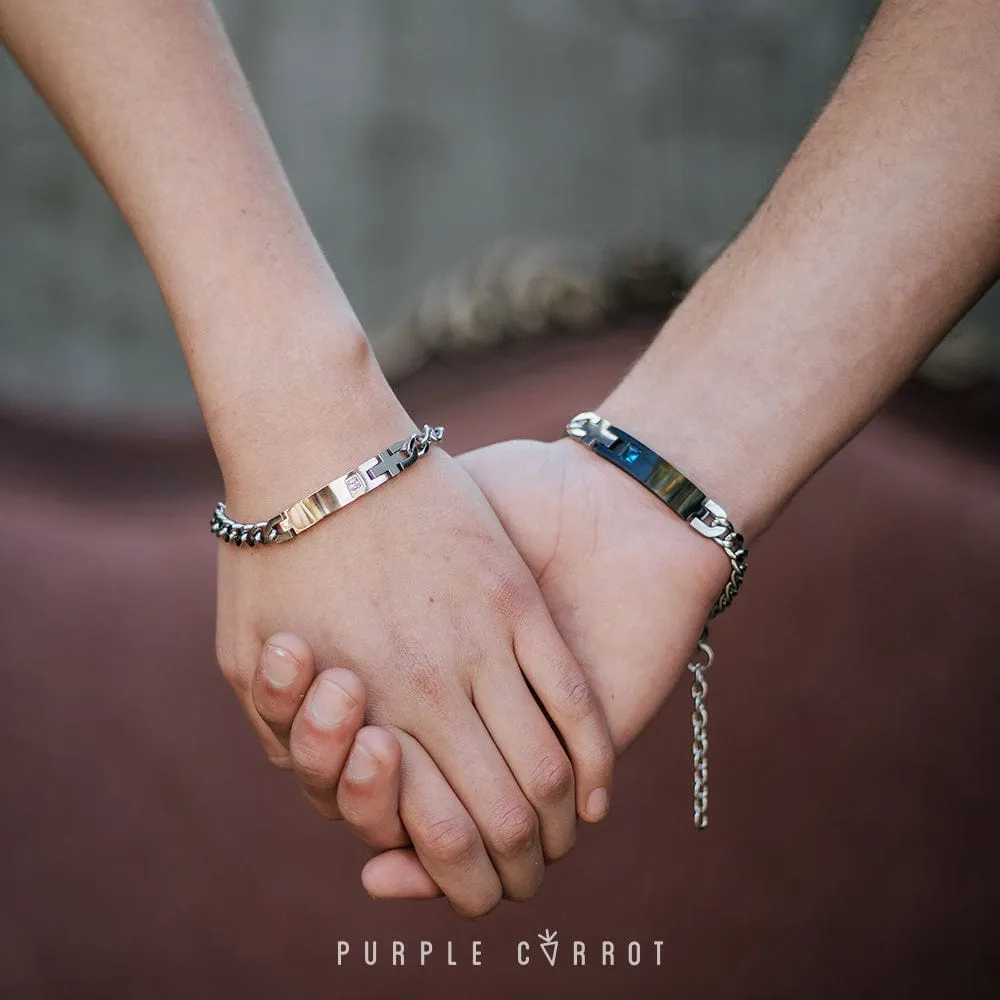 Rose Gold Bracelet with stone