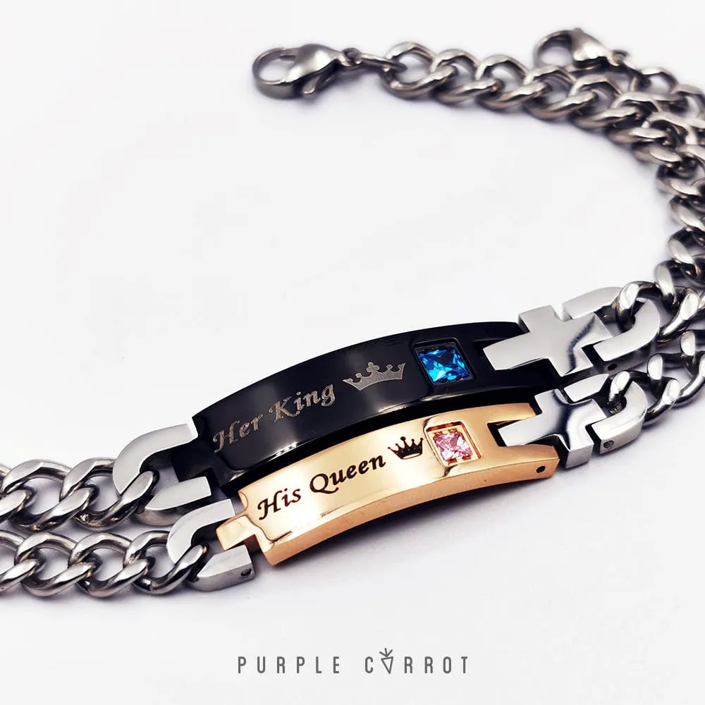 Rose Gold Bracelet with stone