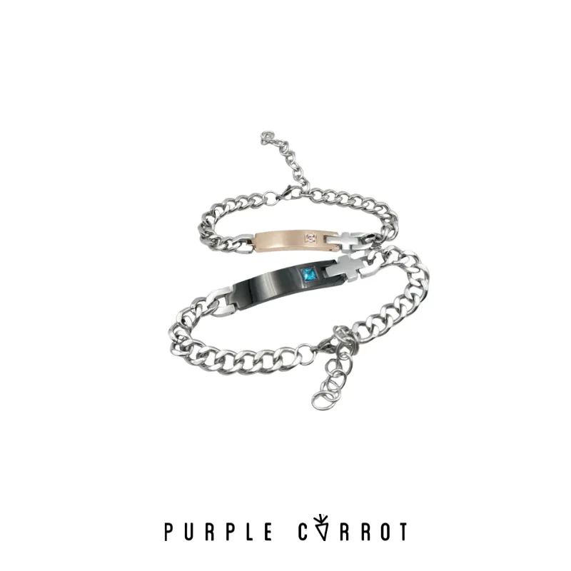 Rose Gold Bracelet with stone